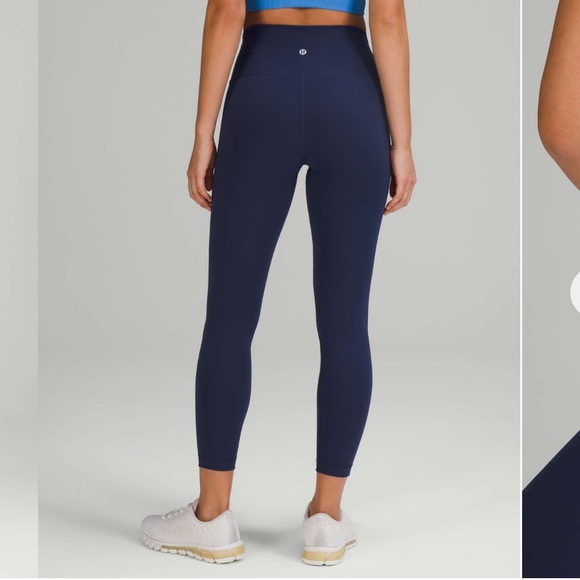 lululemon athletica Wunder Train High-Rise Tight 25" - Night Sea size 8 - Picture 3 of 11